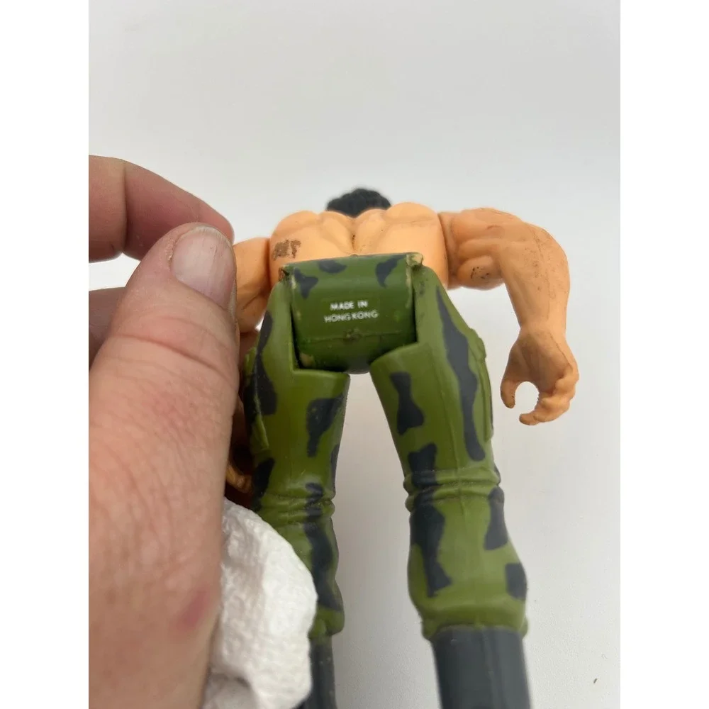 Vintage 1985 M-Force Snake Action Figure Toy Soldier Green Camo‎ Pants